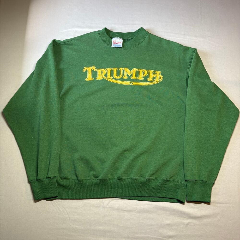 Vintage triumph green sweatshirt